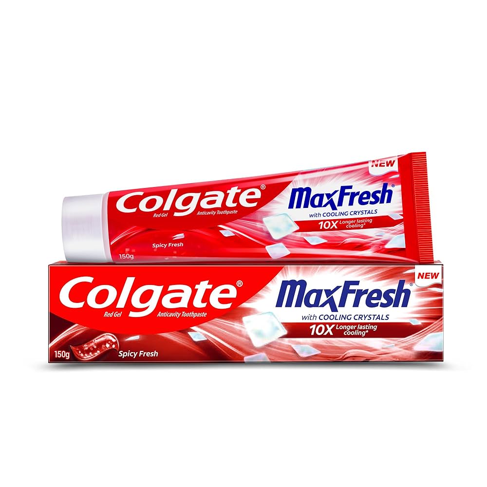 Colgate Toothpaste Maxfresh Spicy Fresh- 38gm (Red Gel)